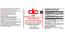 Load image into Gallery viewer, Magnesium Glycinate 500mg
