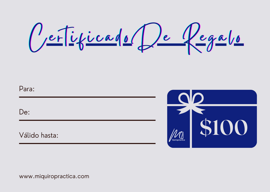 Mi Quiropráctica Gift Card